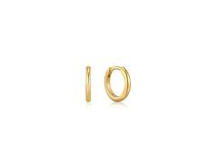  Ear Edit - Oorringen - Zilver / 14kt GP - 1cm